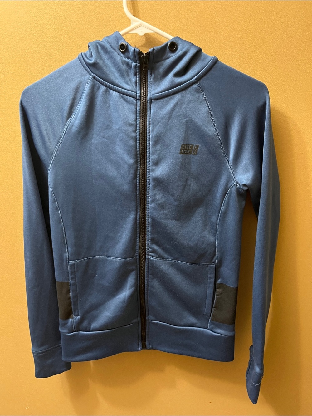 Aeropostale Men's Slate Blue Full-Zip Hoodie